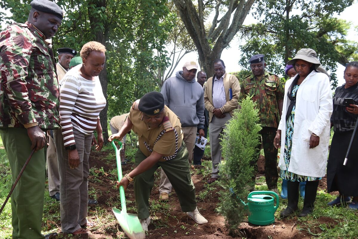 Egerton University Hosts Nakuru County Commissioner for Major Tree Planting Exercise