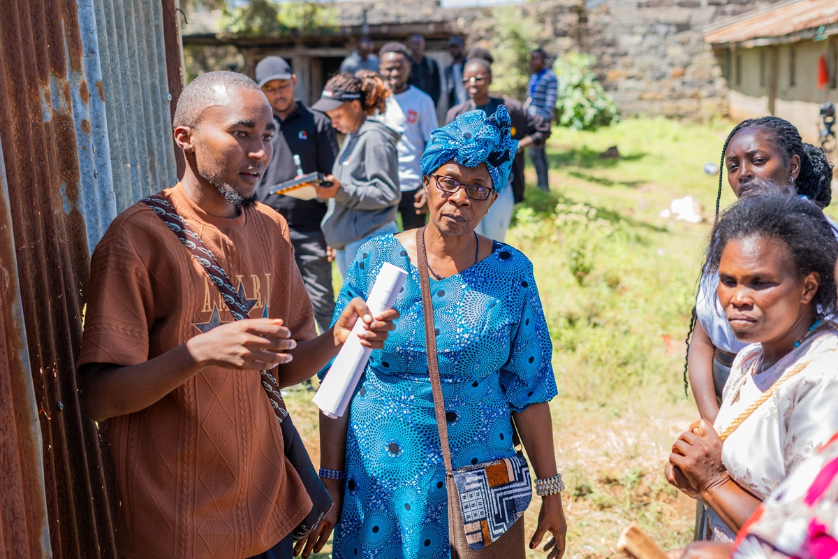 Ian Kamau the film director guiding the cast during the production process 1